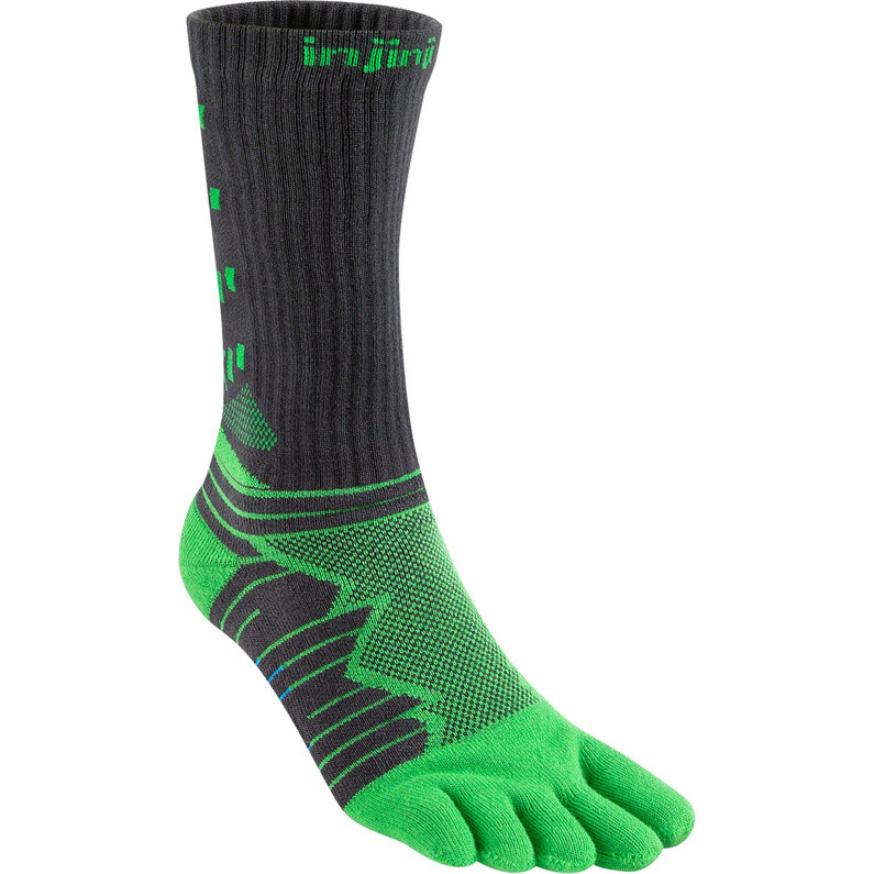 

Носки Ultra Run Crew Injinji, зеленый