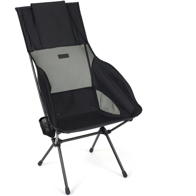 Складной стул Саванна Helinox, черный складное кресло с откидывающейся спинкой сидячее раскладное кресло siesta кресло для зимней рыбалки пляжное кресло для улицы дома
