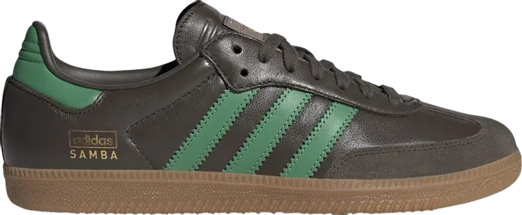 

Кроссовки Samba OG 'Shadow Olive Green', зеленый