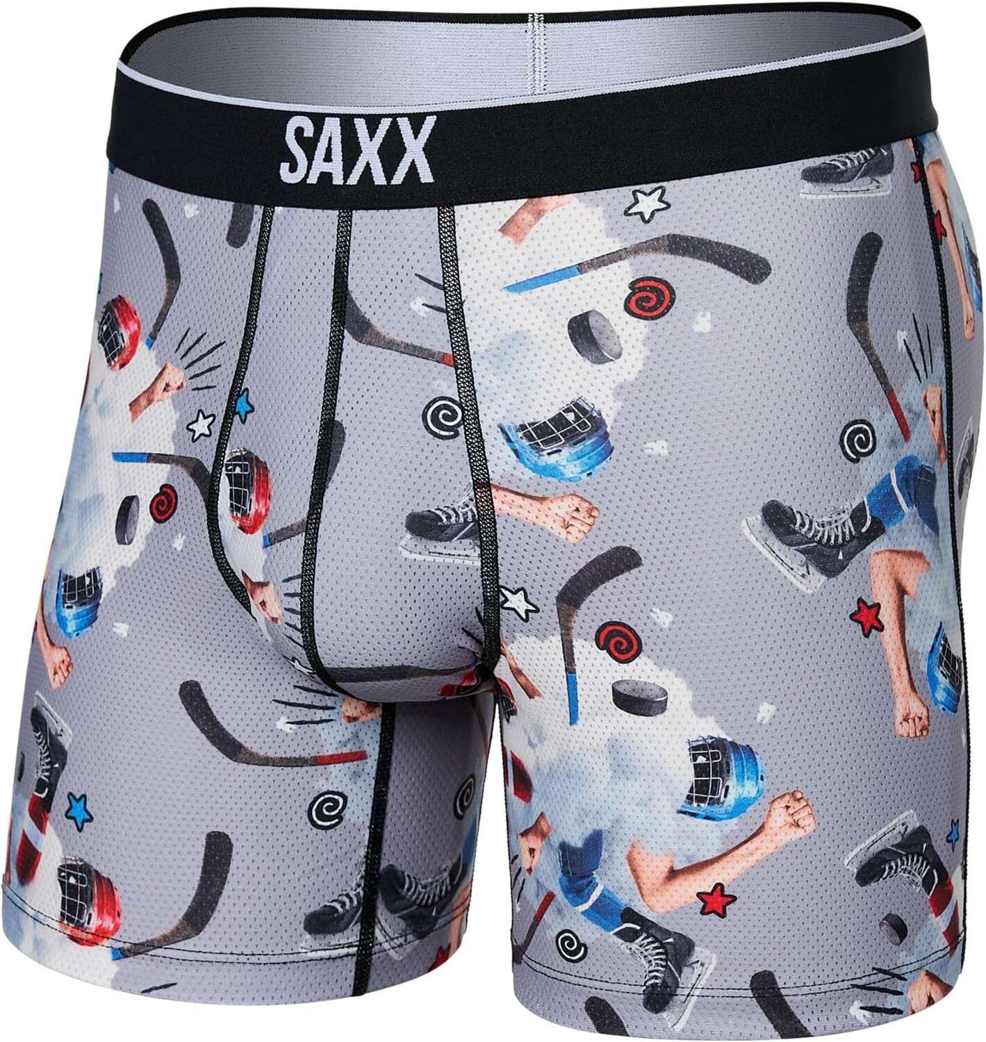 

Боксеры SAXX UNDERWEAR Volt Breathable Mesh Boxer Brief, цвет Timeout/Grey