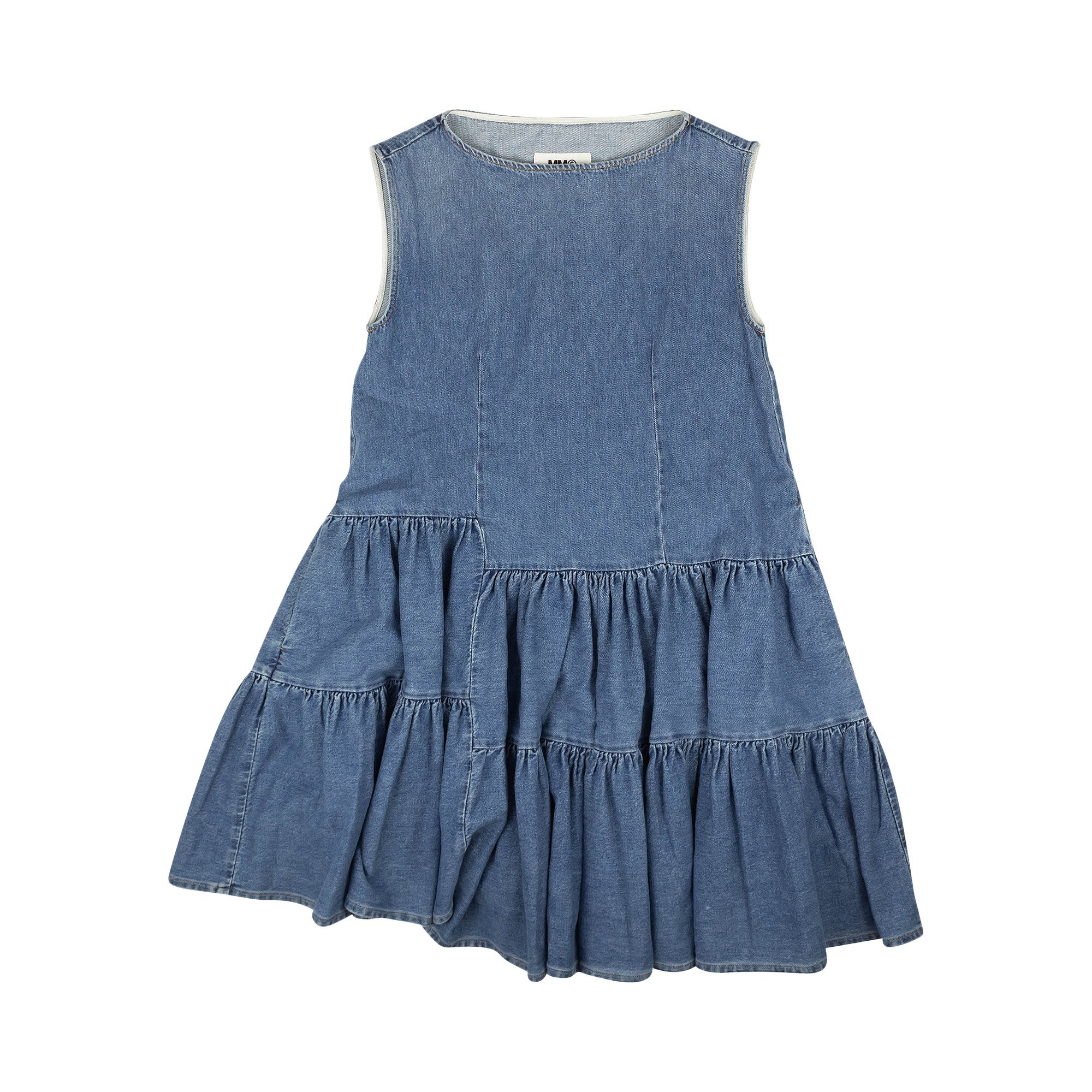 Джинсовое платье без рукавов MM6 Maison Margiela, цвет Синий