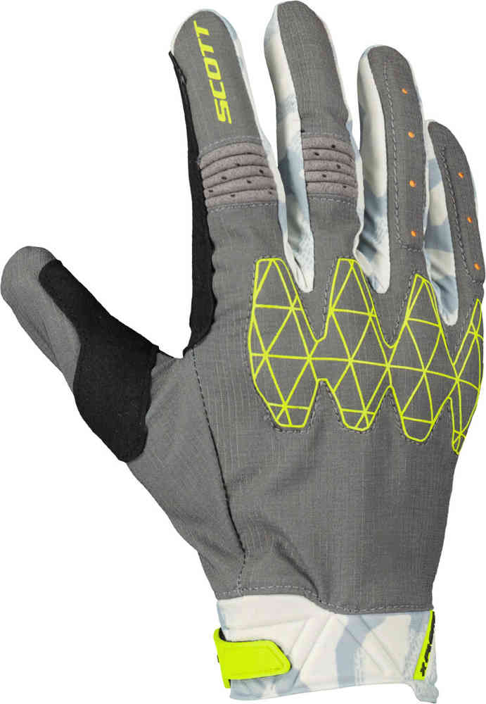 X-Plore D30 Перчатки для мотокросса Scott, серый/желтый перчатки scott с утеплением размер s черный