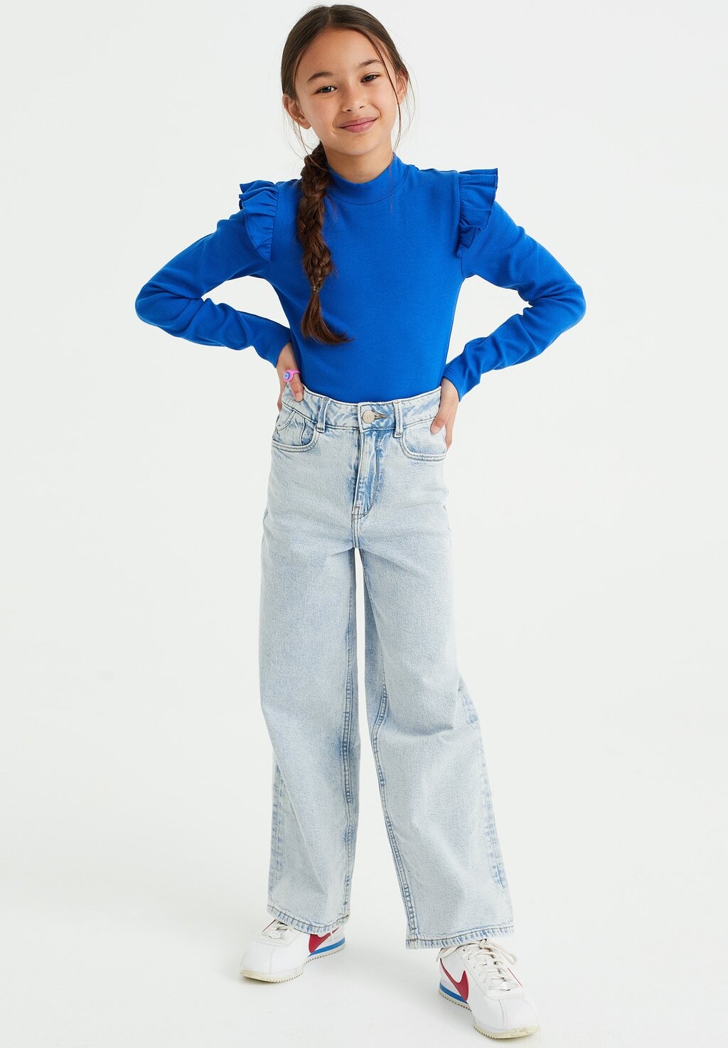 

Свитер Met Ruches WE Fashion, синий