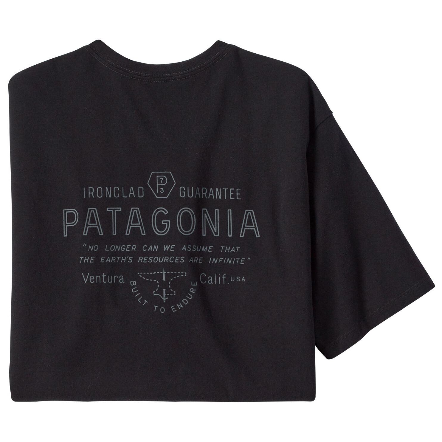 

Футболка Patagonia Forge Mark Responsibili Tee, черный