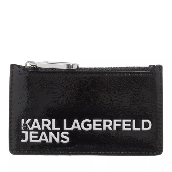 цена Кошелек logo embossed zip cardholder j101 Karl Lagerfeld Jeans, черный
