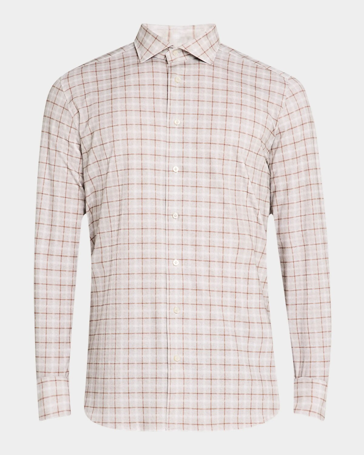 

Мужская спортивная рубашка эластичного трикотажа в клетку 4Flex Emanuel Berg, цвет Medium Grey