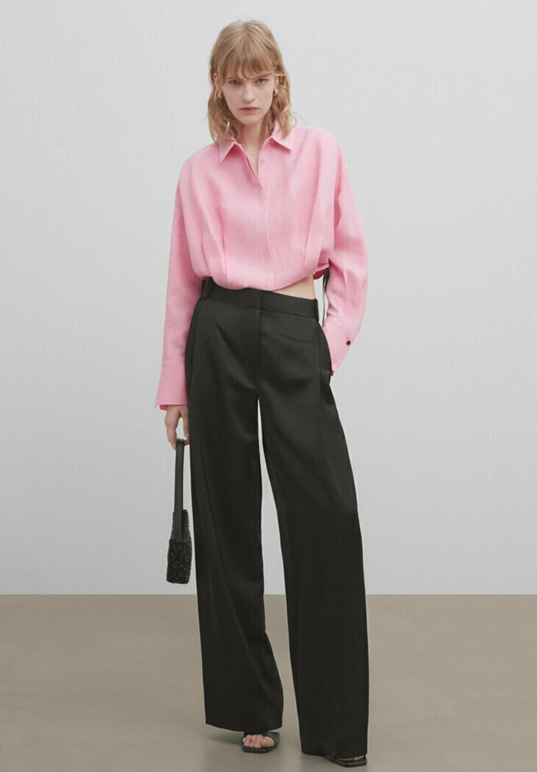 

Блуза на пуговицах Massimo Dutti, розовый