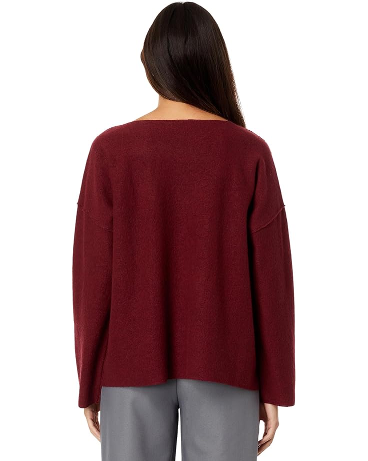 

Топ Eileen Fisher Bateau Neck Box Top, цвет Red Cedar