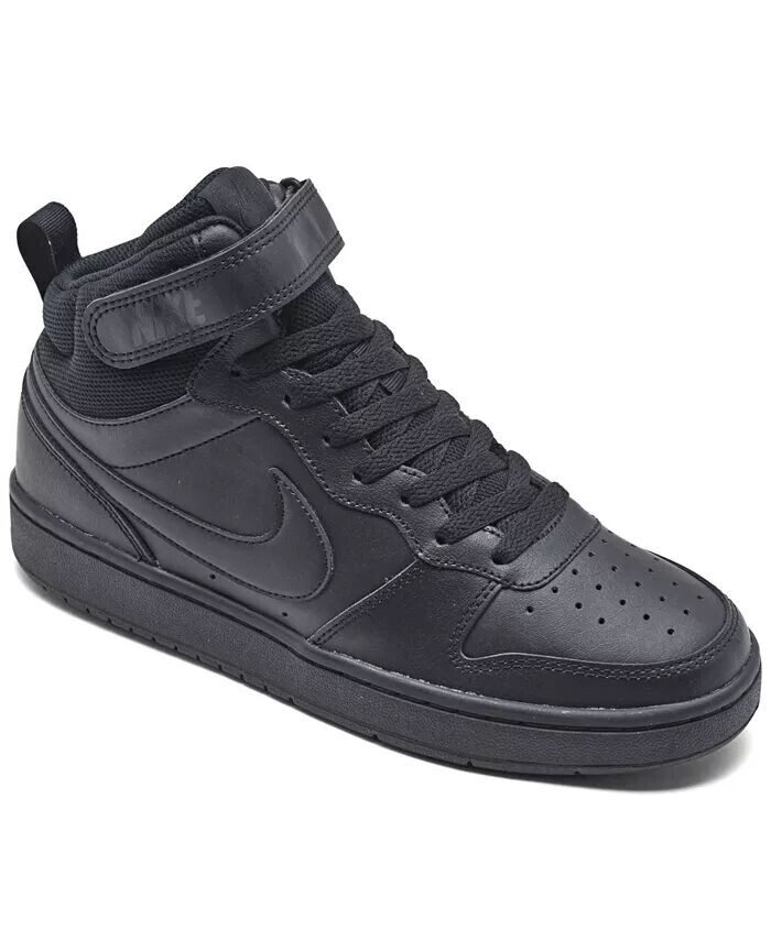 

Повседневные кроссовки Big Kids Court Borough Mid 2 от Finish Line Nike, черный
