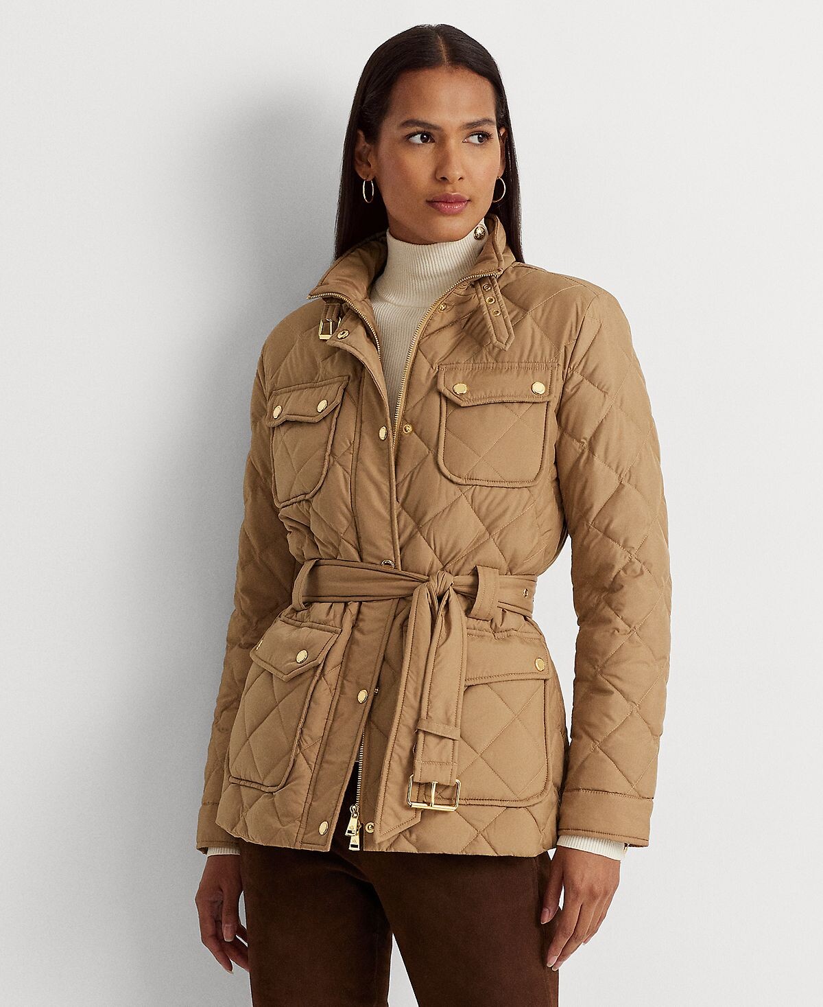 

Женское пуховое пальто с ромбовидной стежкой Lauren Ralph Lauren
