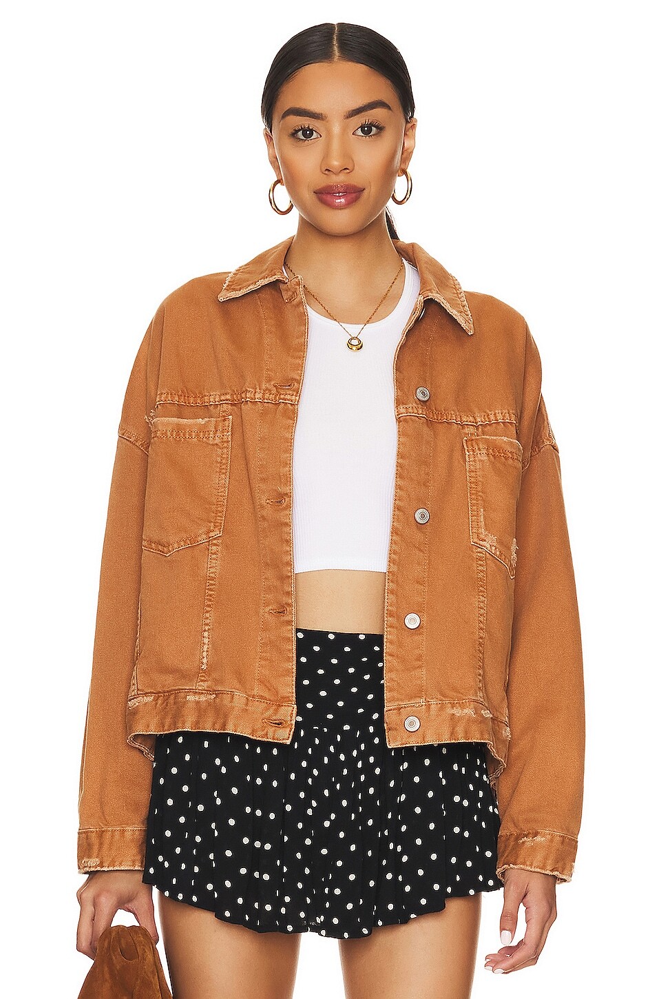

Куртка Free People Opal Swing Denim, цвет Golden Nugget