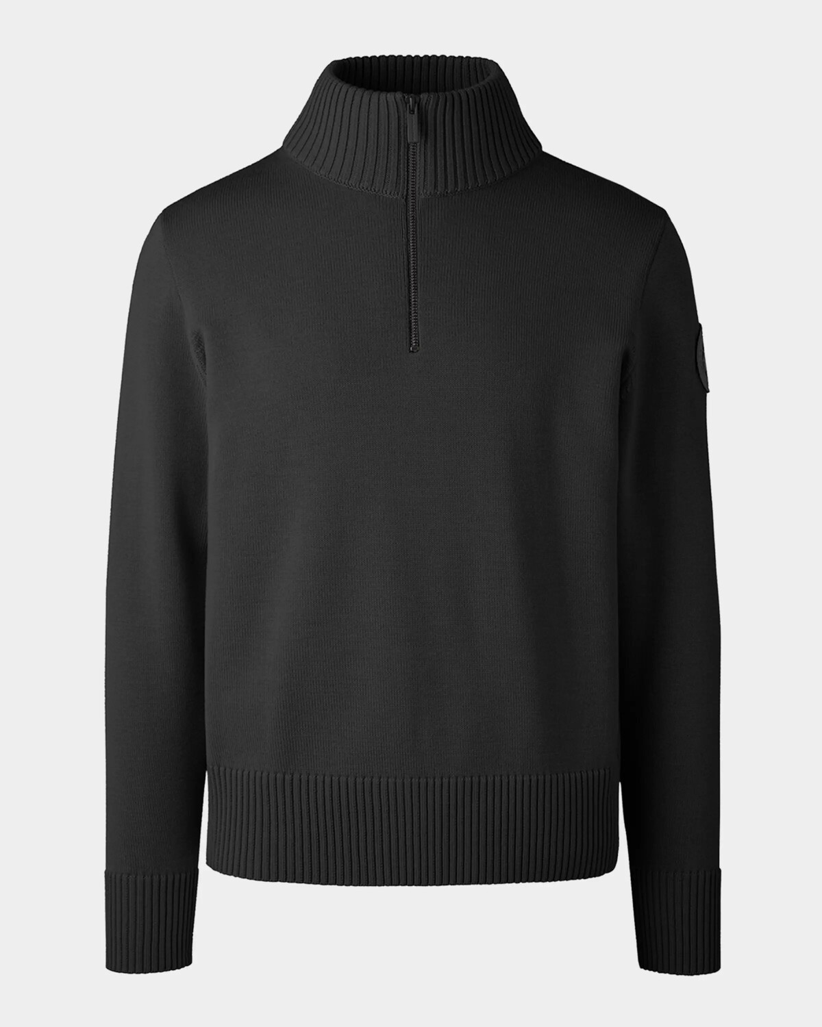 

Мужской свитер с молнией в четверть Rosseau Canada Goose, черный