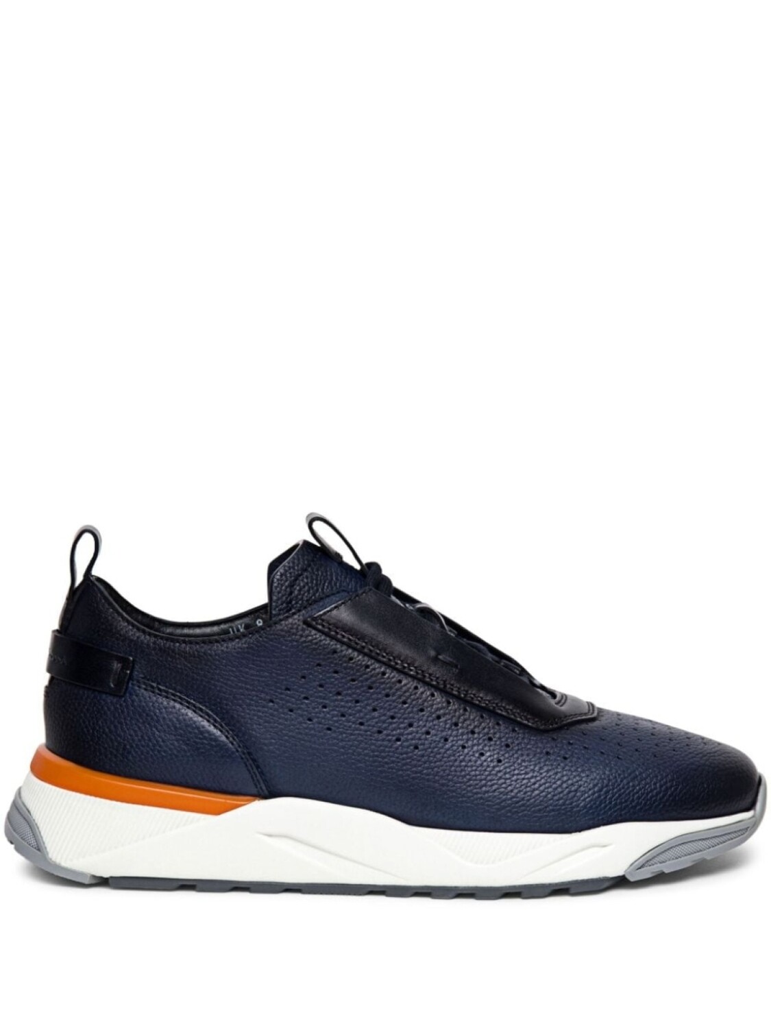 

Santoni кроссовки с перфорацией, синий
