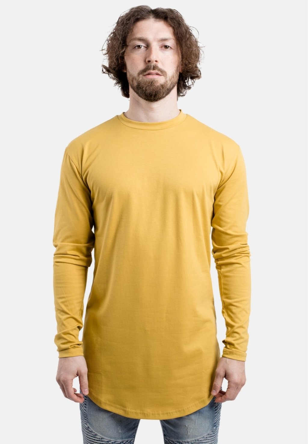 цена Рубашка с длинным рукавом ROUND Blackskies, цвет mustard