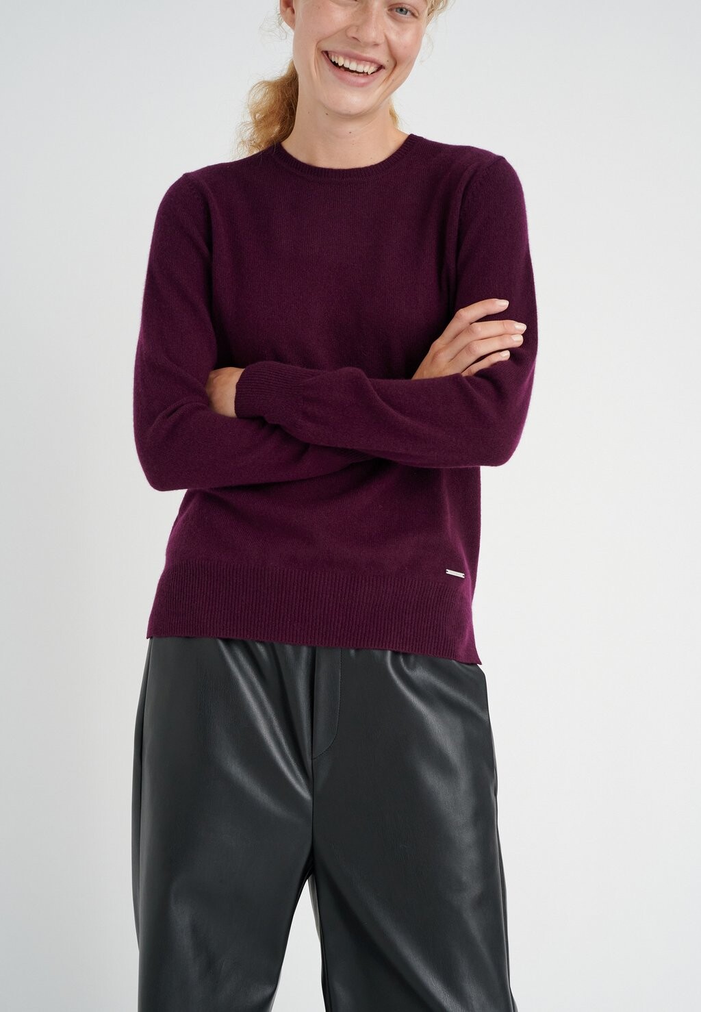 

Свитшот InWear LUKKAIW CREW NECK, коричневый бордо