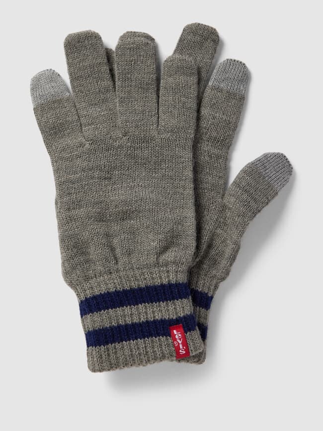 

Перчатки с лейблом модели "BEN" Levi's, светло-серый