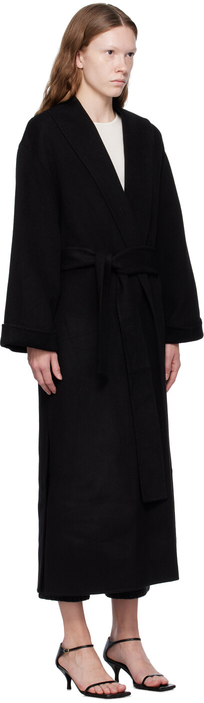 

Черное пальто-труллем от Malene Birger by Malene Birger, Черный