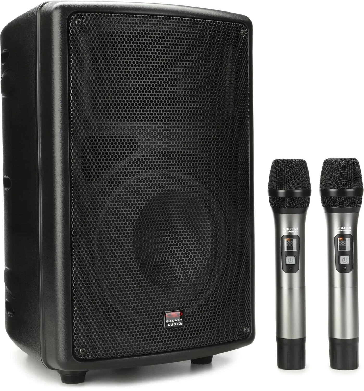 

Портативная акустическая система Galaxy Audio TQ8X Traveler Quest 8X с батарейным питанием и портативной беспроводной микрофонной системой Trek GTU — диапазон B