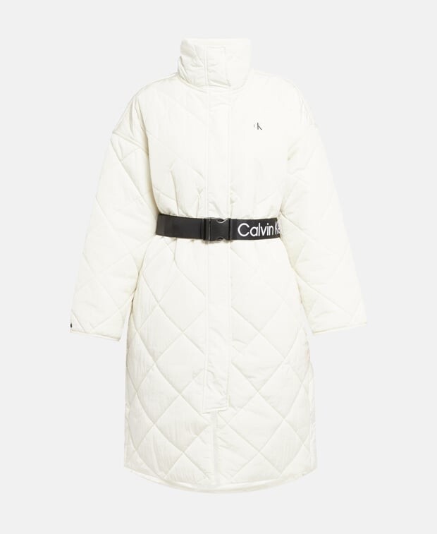 

Стеганое пальто Calvin Klein, миндальный