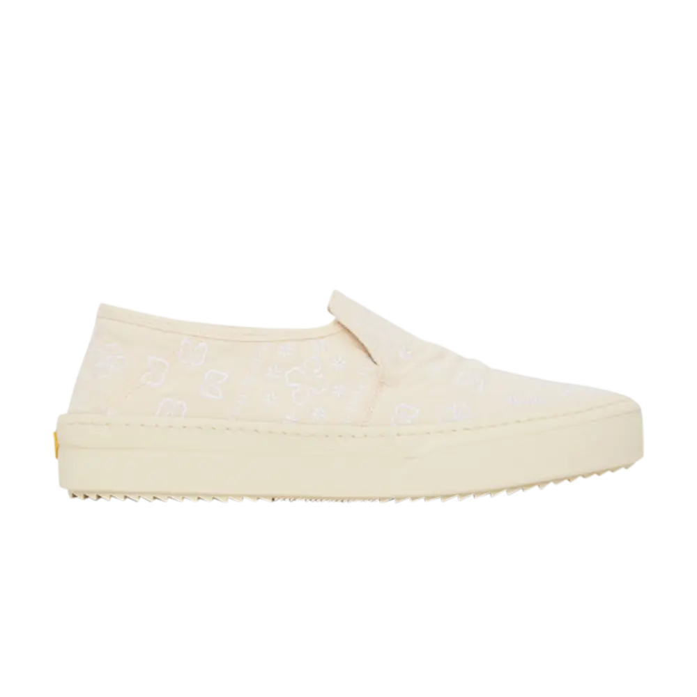 

Слипоны Rhude с вышивкой, кремовый