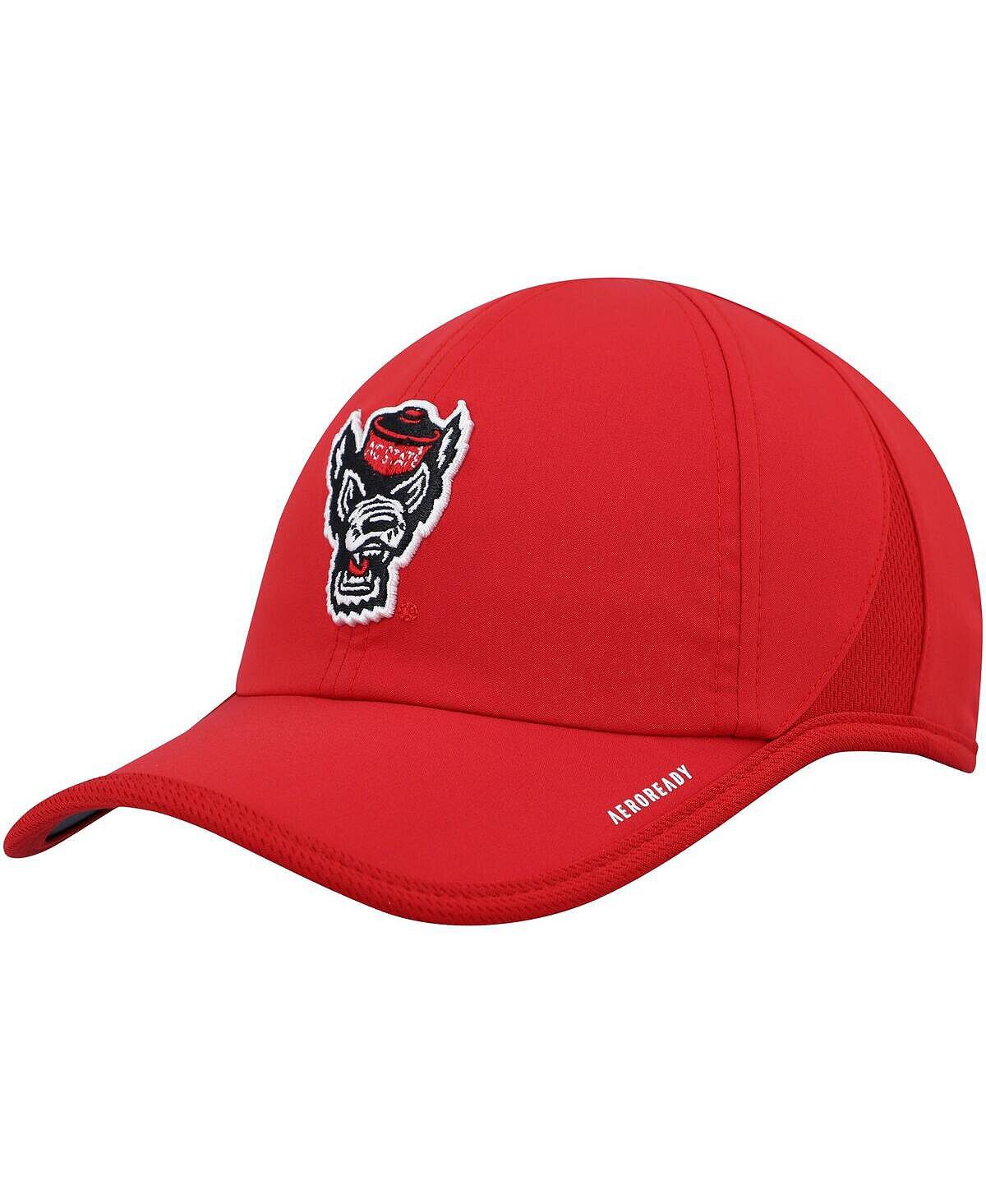 

Мужская красная регулируемая кепка NC State Wolfpack Superlite AEROREADY adidas
