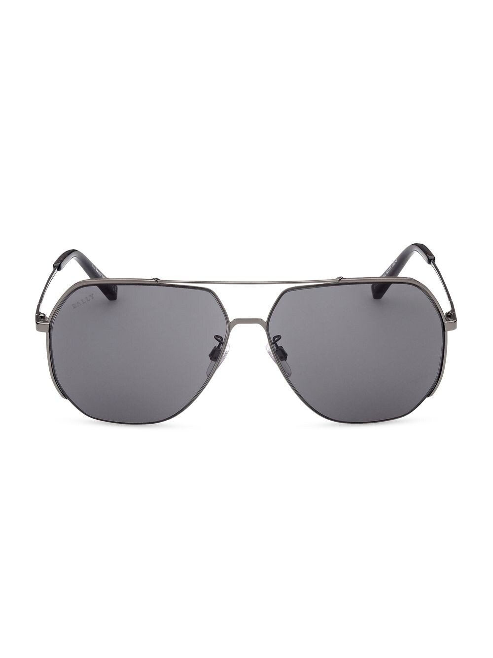 

Солнцезащитные очки-пилоты 63MM Bally, серый