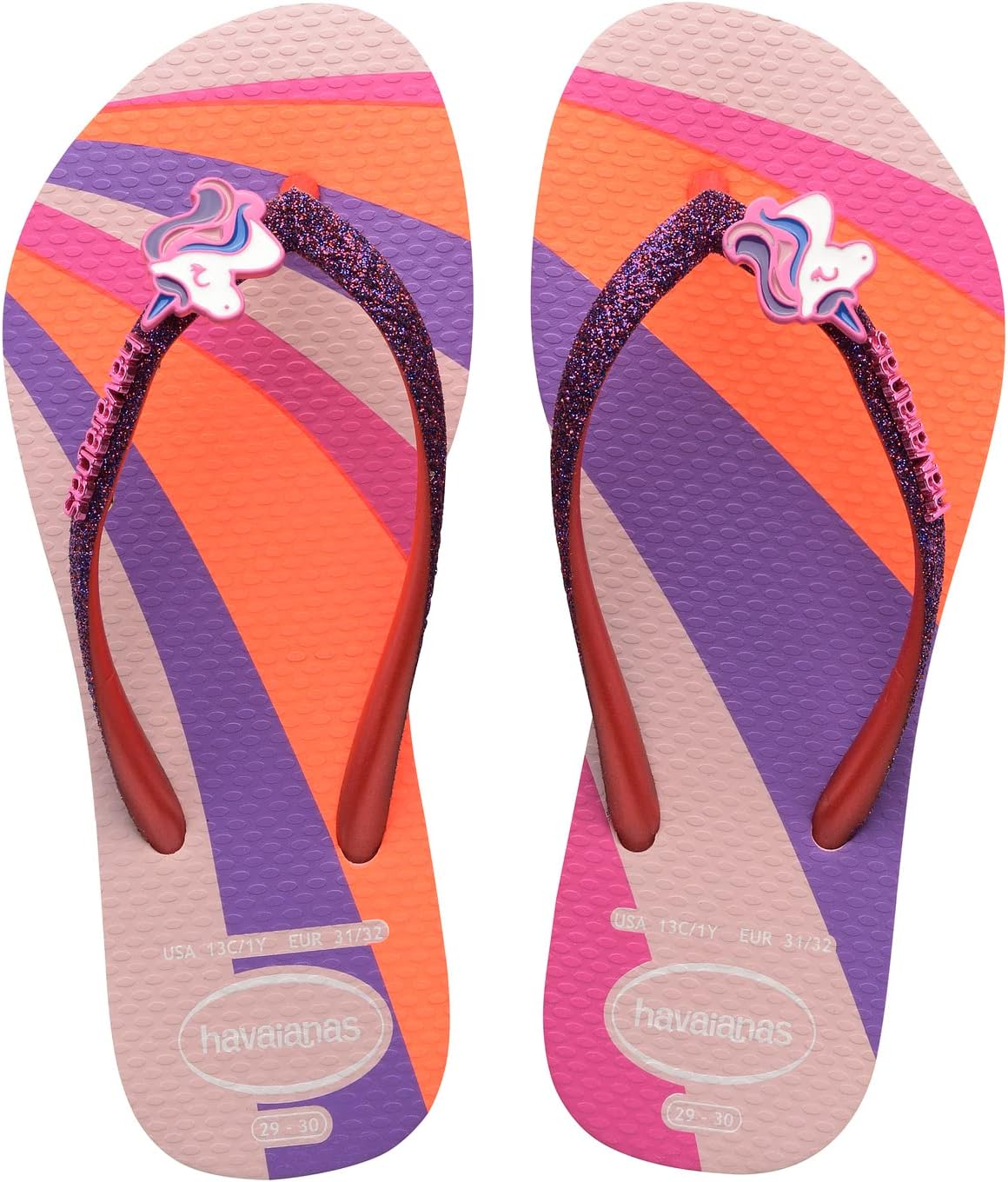 

Шлепанцы Slim Glitter Flip Flop Sandal Havaianas, цвет Candy Pink