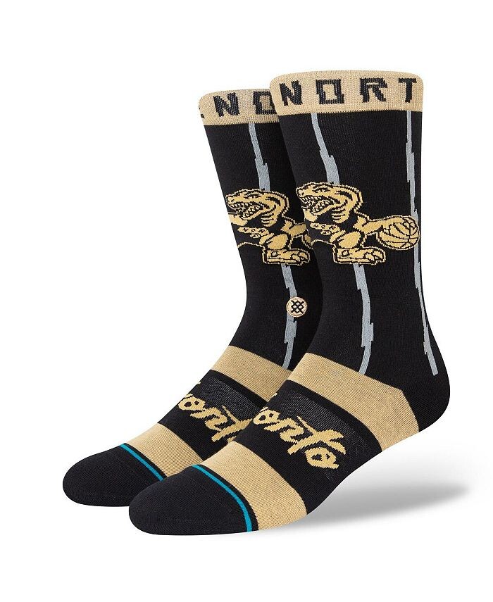 

Мужские черные носки Toronto Raptors 2021/22 City Edition Crew Stance, черный