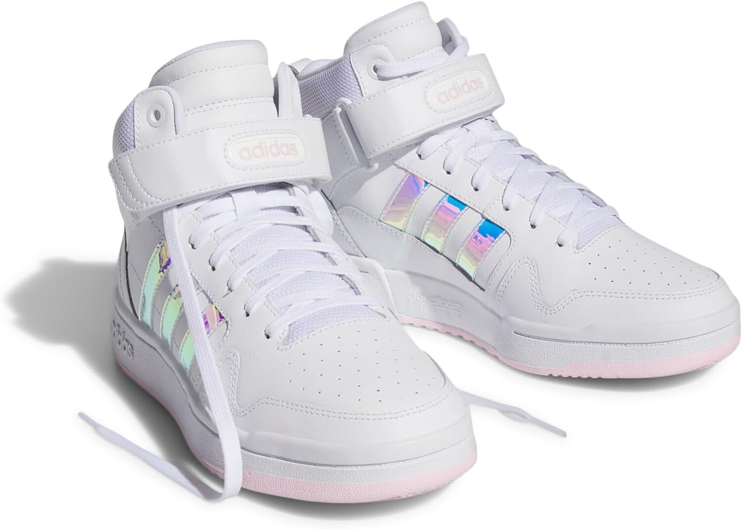 

Кроссовки Postmove Mid adidas, цвет White/Clear Pink/White, Белый
