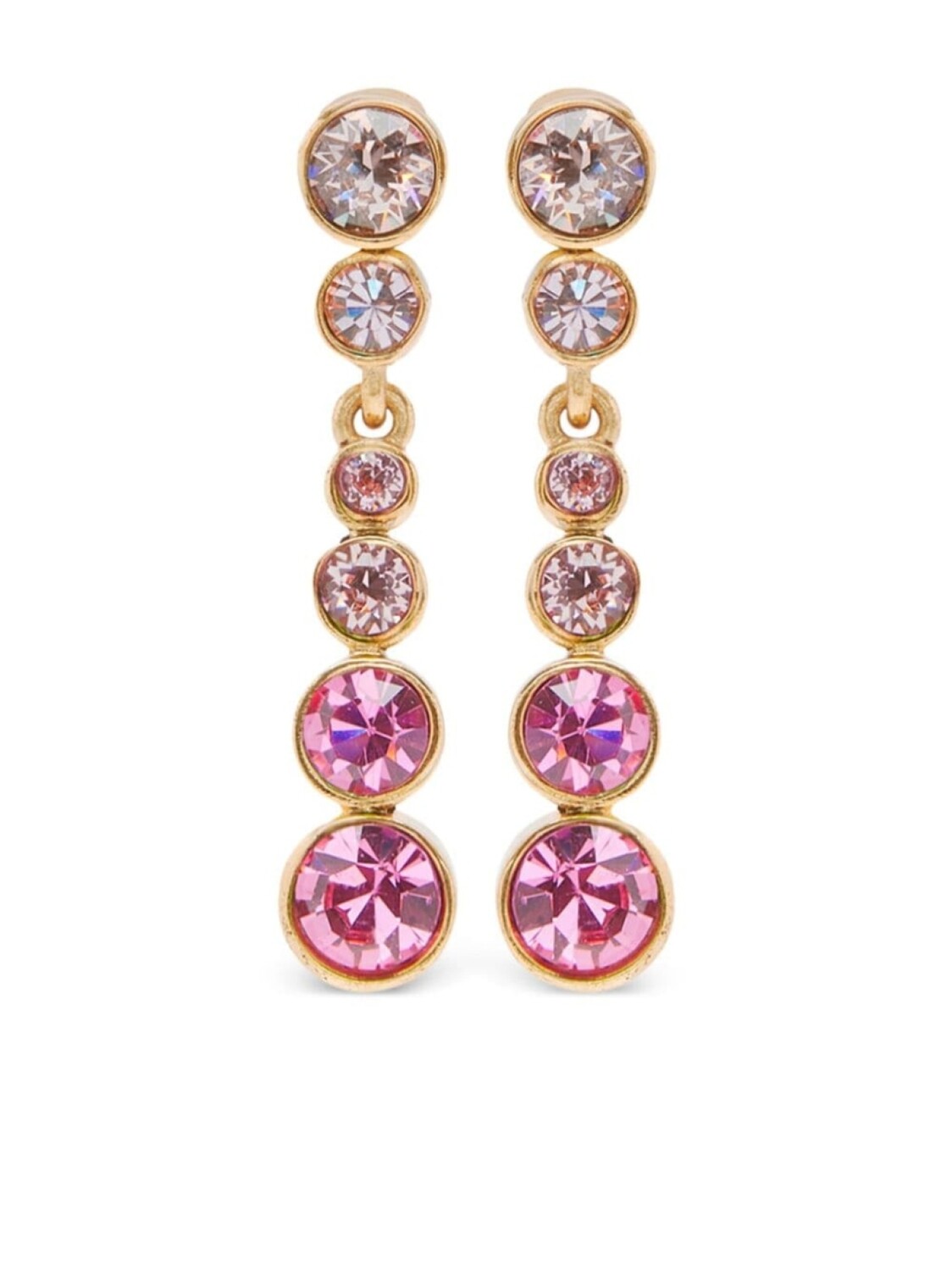 

Серьги-клипсы с кристаллами Oscar de la Renta, золотой