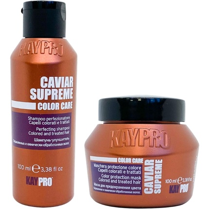 Kepro Kaypro Hair Care Mini Caviar Supreme Шампунь и маска 100 мл, Kay Pro kaypro kay direct краситель прямого действия черный 100 мл