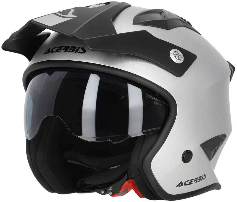 Aria Реактивный шлем металлик Acerbis, серебряный матовый hozar n aria