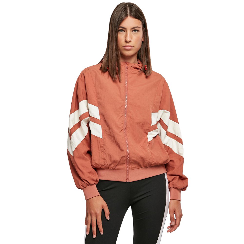 Куртка Urban Classics Crinkle Batwing, оранжевый куртка urban classics crinkle batwing оранжевый