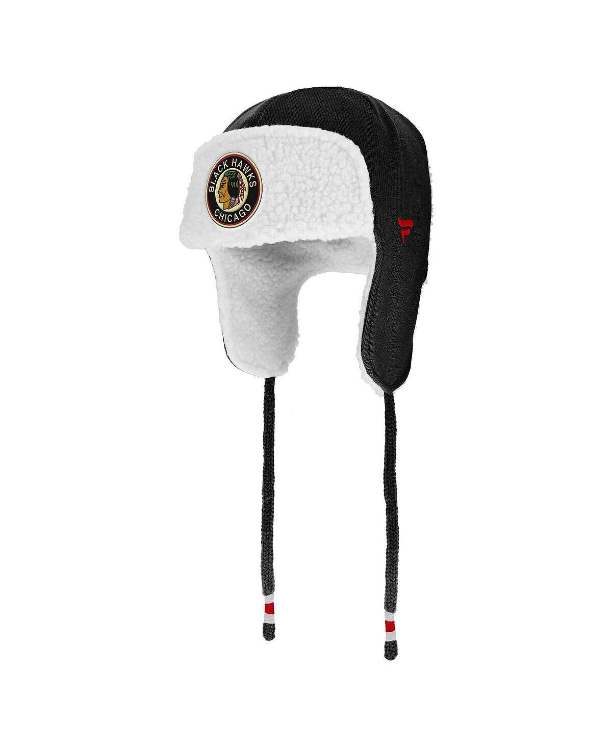 

Мужская черная фирменная кепка Chicago Blackhawks для игр на открытом воздухе Fanatics