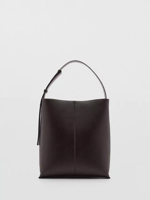 

Сумка Mango Puala Grab, цвет dark brown