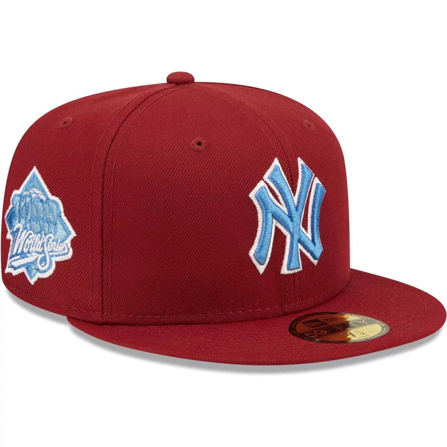

Мужская синяя утепленная шляпа New Era Cardinal New York Yankees 1999 World Series Air Force 59FIFTY