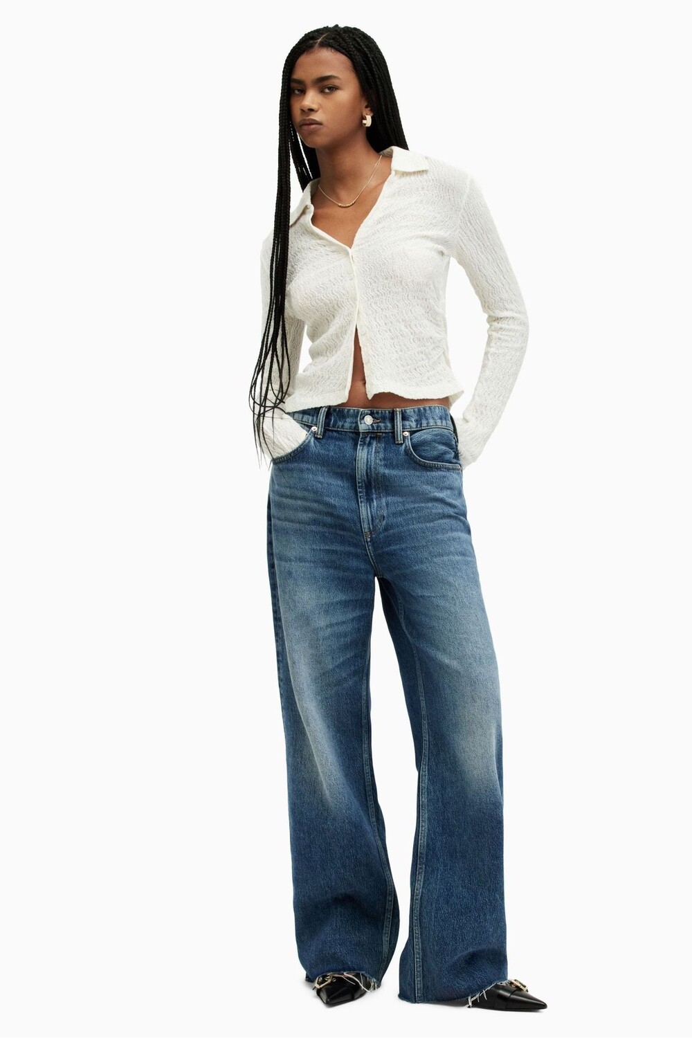 

Рубашка Allsaints Connie All Saints, белый