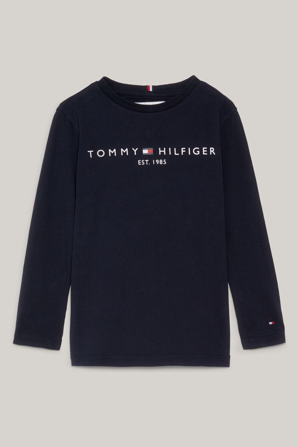 

, базовая футболка с длинными рукавами Tommy Hilfiger, черный