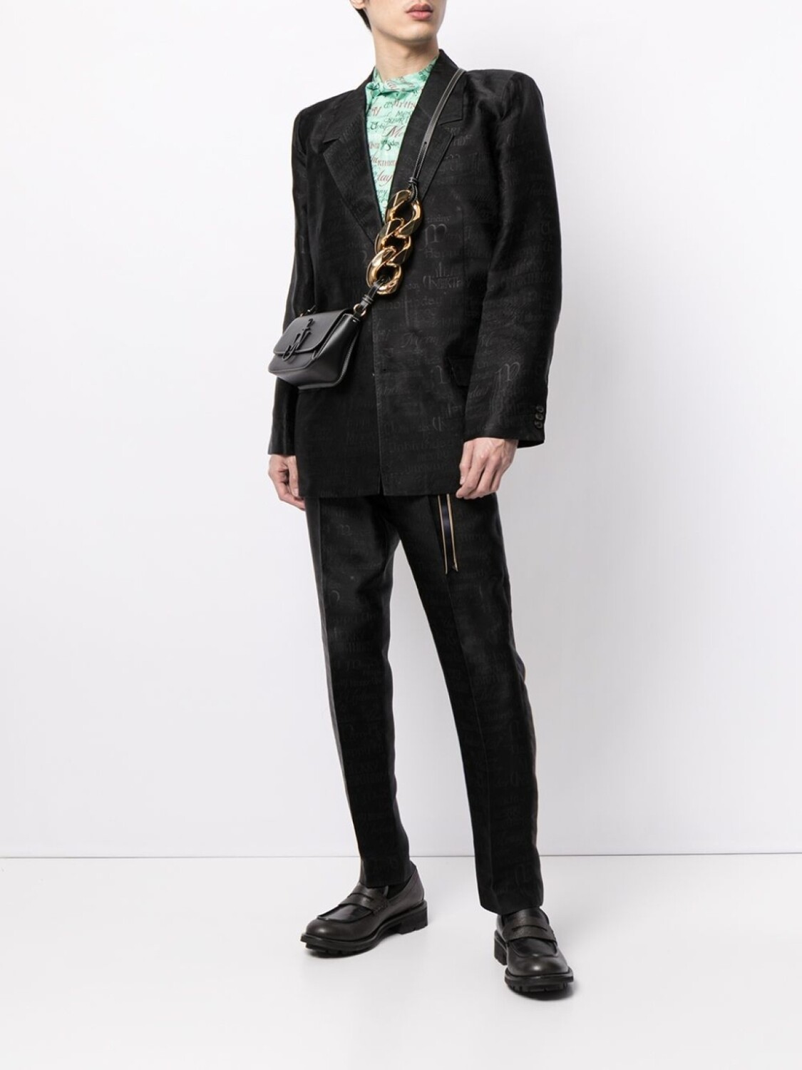 

Doublet жаккардовые зауженные брюки средней посадки, черный