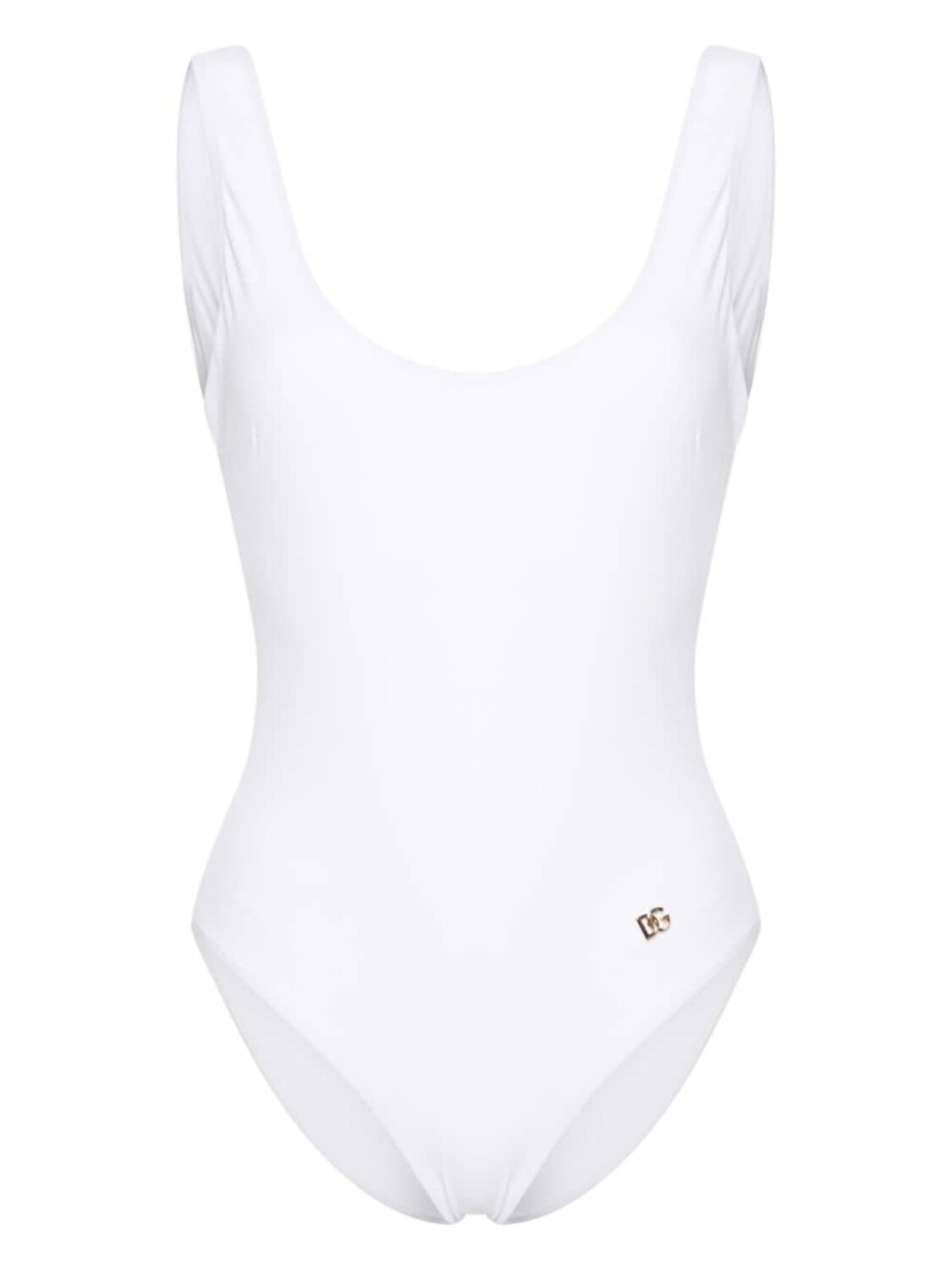 

Dolce & Gabbana купальник Racer-Style с логотипом, белый