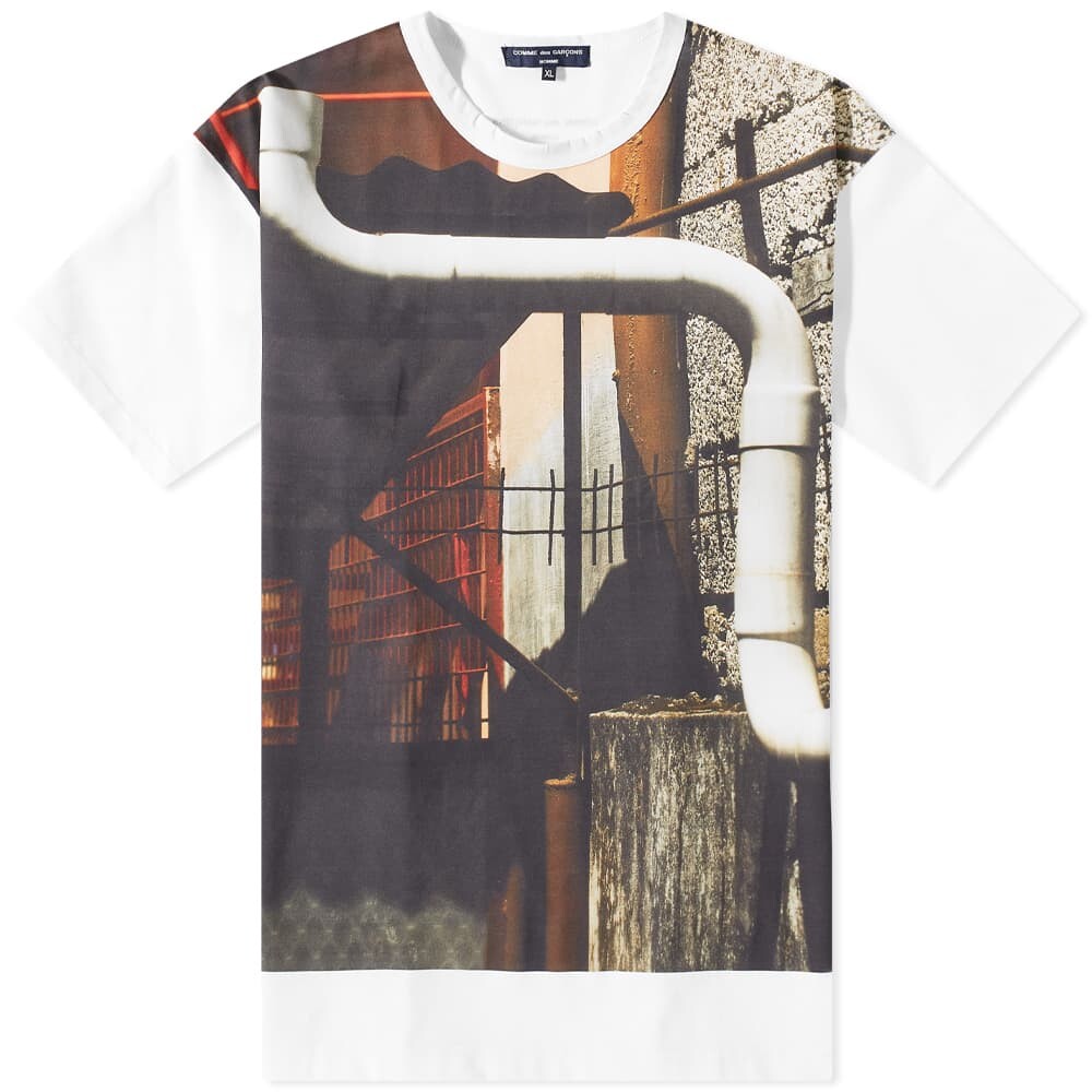 

Футболка с принтом Comme des Garçons Homme, белый
