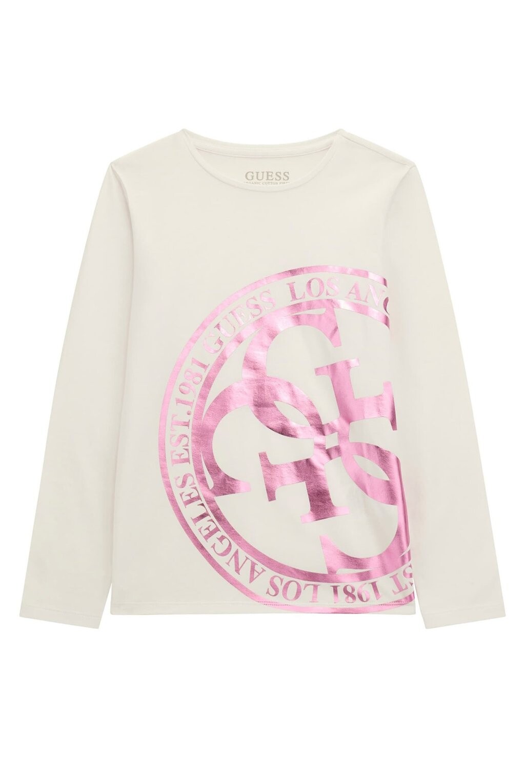 

Футболка с длинным рукавом Guess, белая