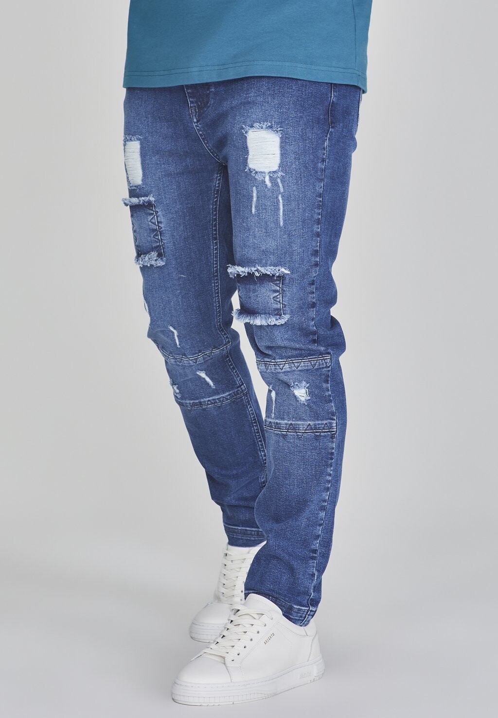 

Джинсы приталенного кроя DROP CROTCH SIKSILK, цвет blue