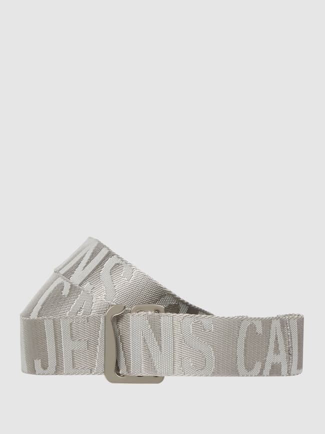 

Ремень с логотипами Calvin Klein, серый
