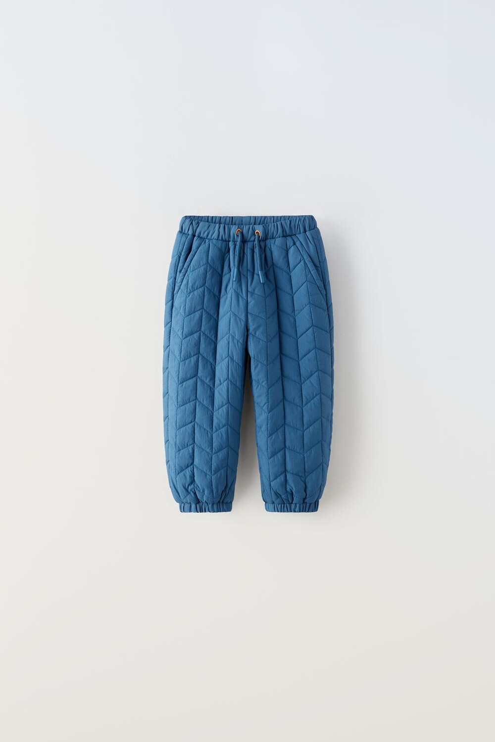 

Водоотталкивающие стеганые брюки apres ski ZARA, средне-синий