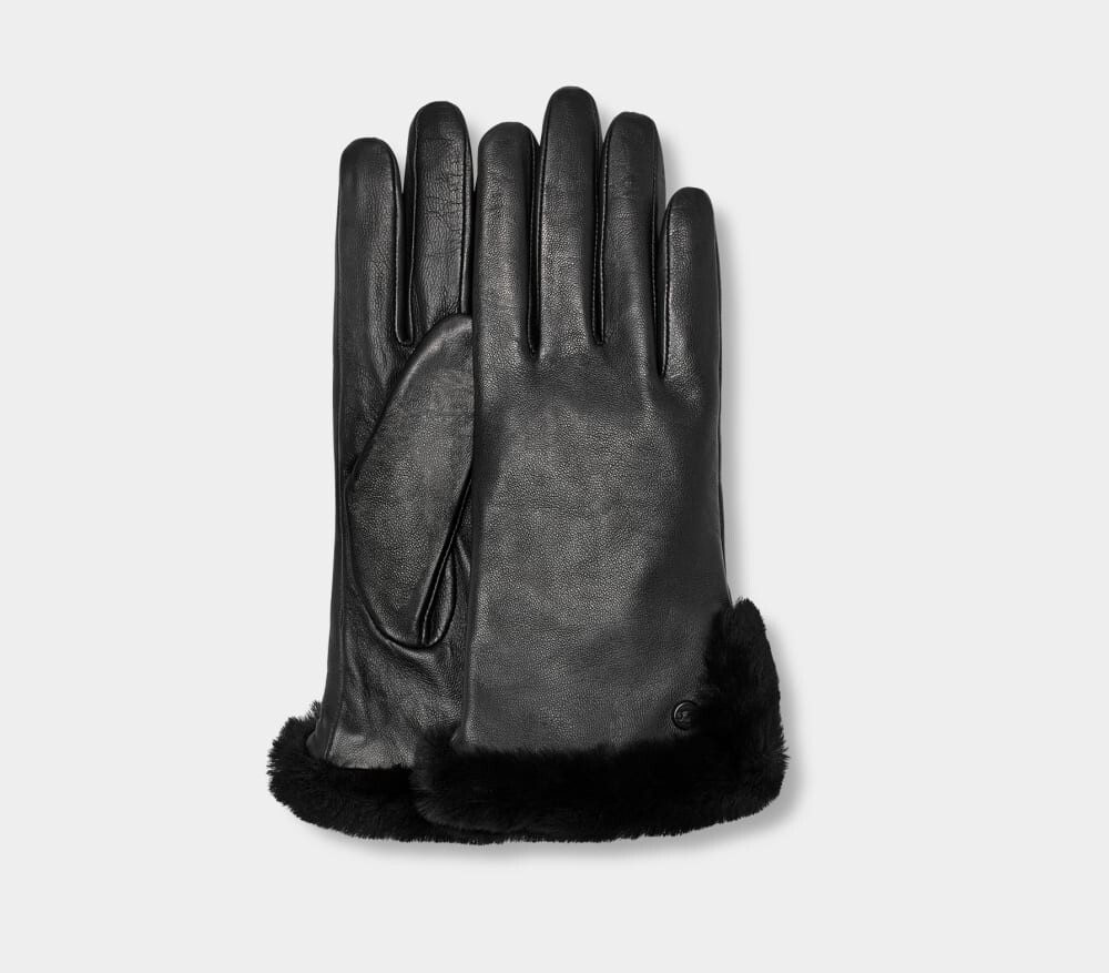 

Перчатки Leather Sheepskin Vent Glove UGG, черный