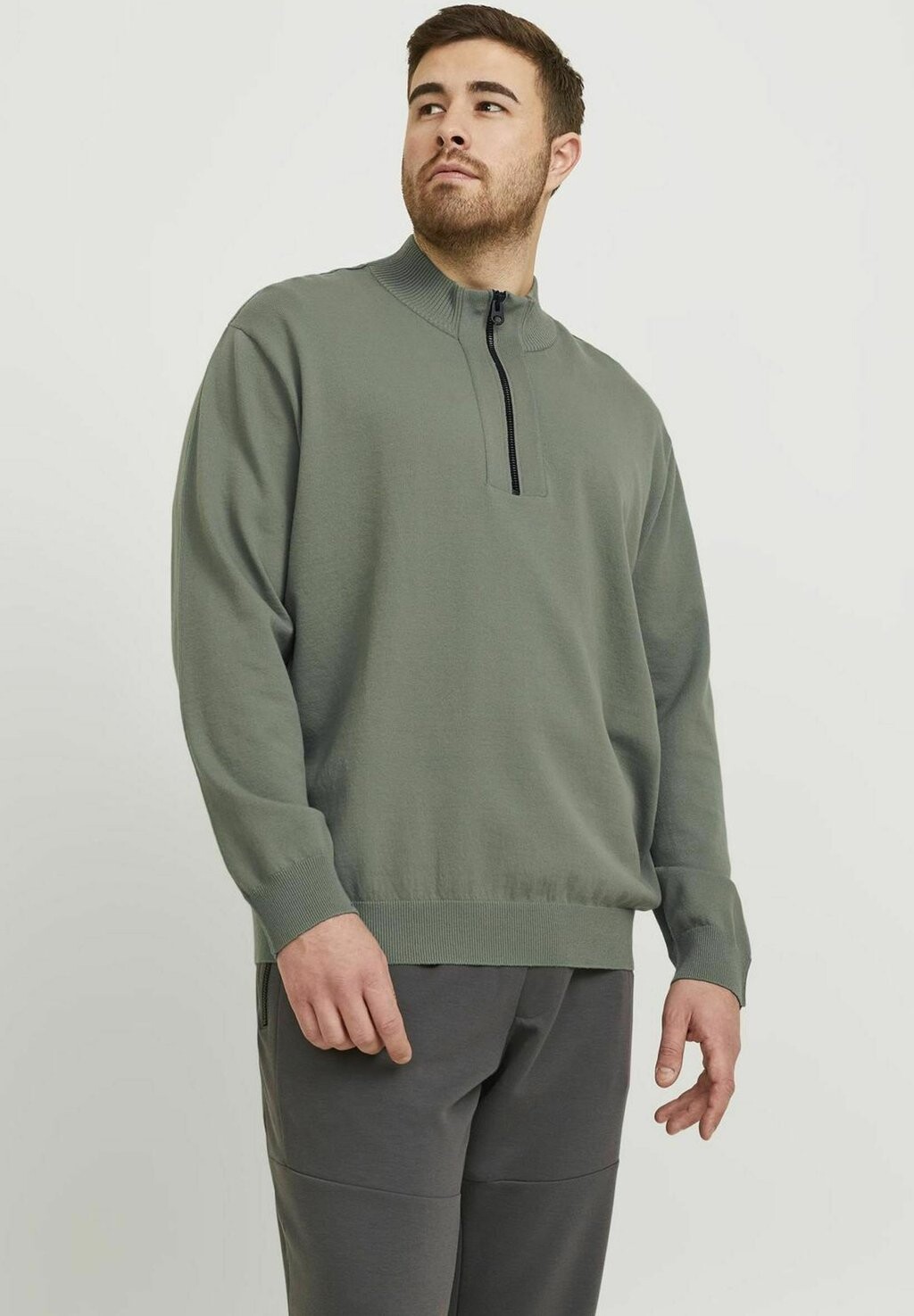

Свитер Half-Zip Jack & Jones, цвет agave green