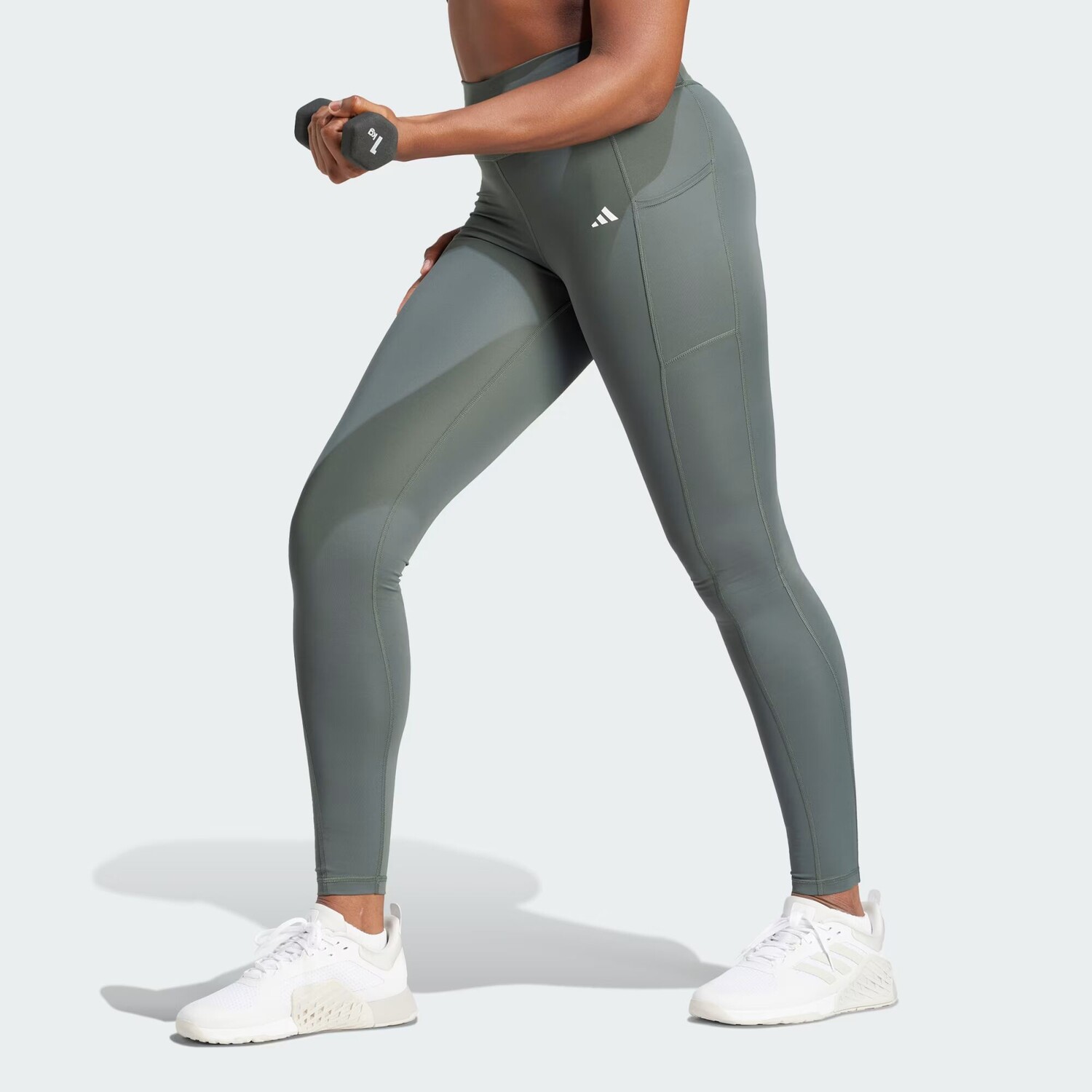 

Легинсы optime stash hr 1/1 Adidas, цвет Legend Ivy