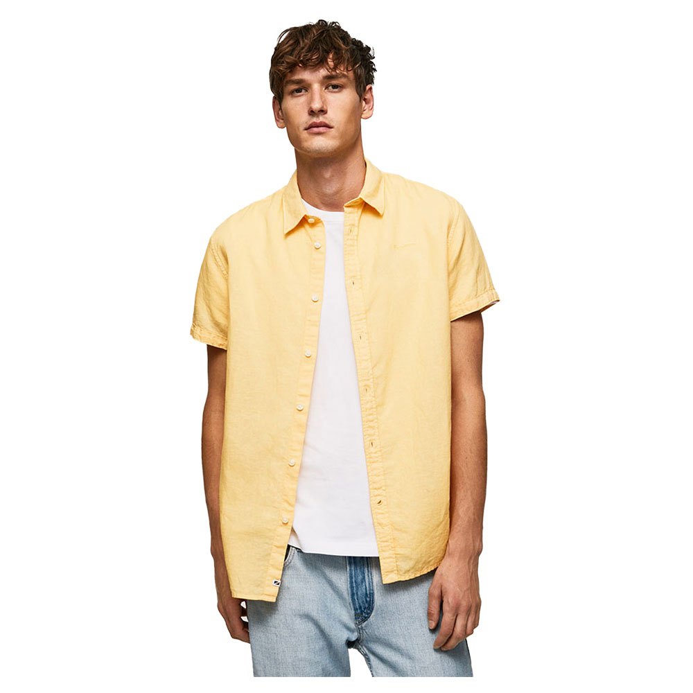 Рубашка с длинным рукавом Pepe Jeans Parker Short, желтый