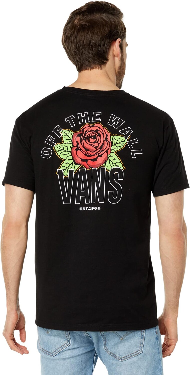 

Футболка с короткими рукавами и цветочным принтом Varsity Vans, черный